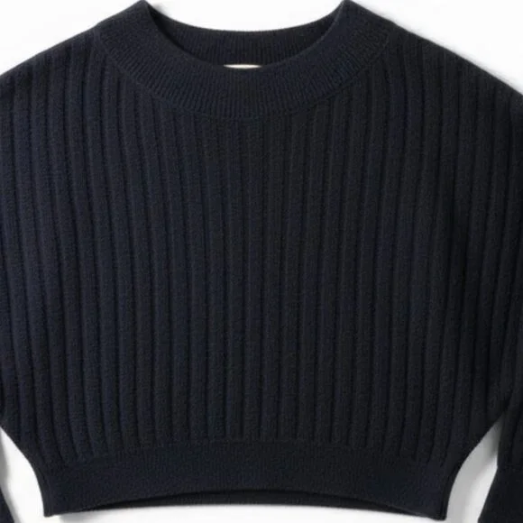 Free People Black Off-the-Shoulder Knit Sweater - Picture 5 of 11